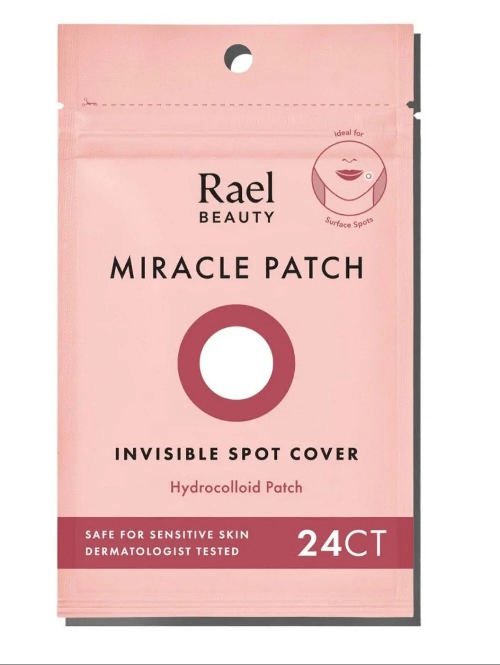 New Rael Beauty Miracle Pimple Patch Invisible Spot Cover for Acne - 24ct